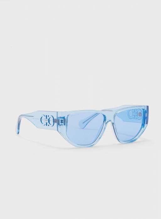 عینک آفتابی زنانه آبی برند salvatore ferragamo