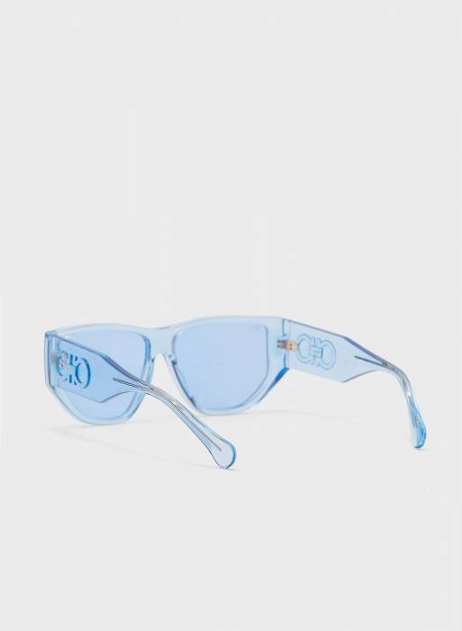 عینک آفتابی زنانه آبی برند salvatore ferragamo