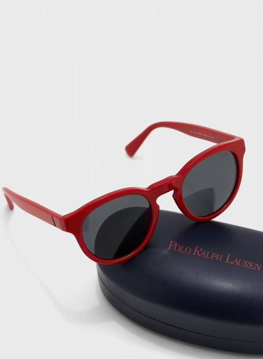 عینک آفتابی مردانه پولو رف لارن قرمز مدل 2779