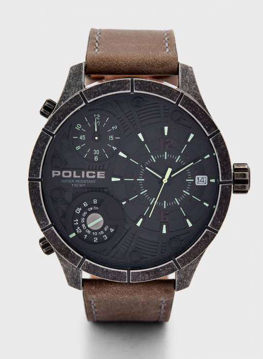 ساعت مردانه پلیس قهوه ای مدل 3115