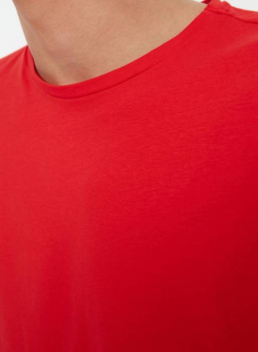 تیشرت مردانه ترندیول قرمز مدل 3430