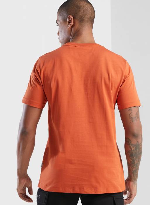 تیشرت مردانه نایس نارنجی مدل 3780