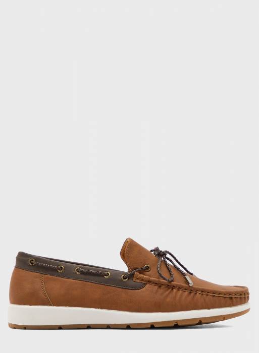 کفش راحت اسپرت جیر مردانه قهوه ای برند robert wood
