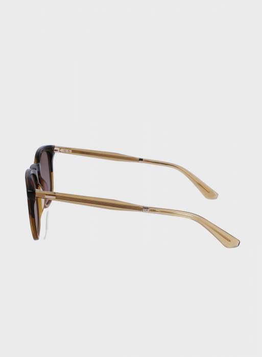 عینک آفتابی مردانه کلوین کلاین بژ قهوه ای مدل 5324