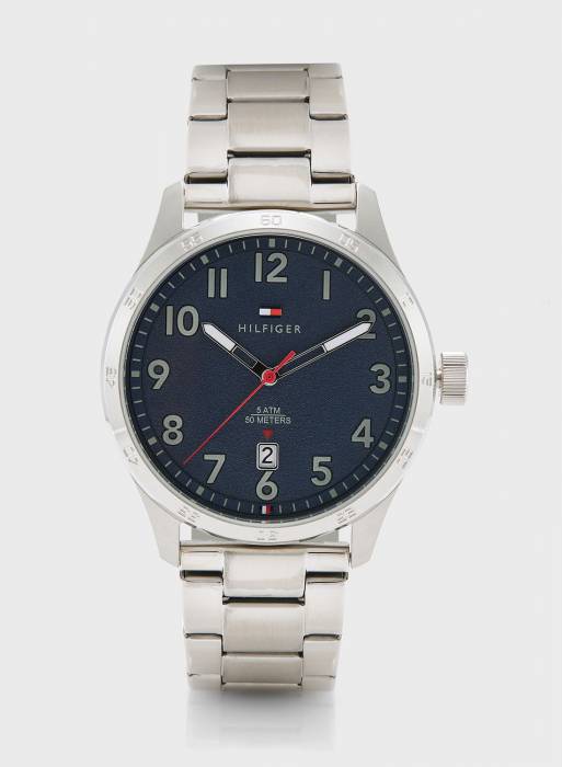 ساعت مردانه تامی هیلفیگر نقره ای مدل 5405