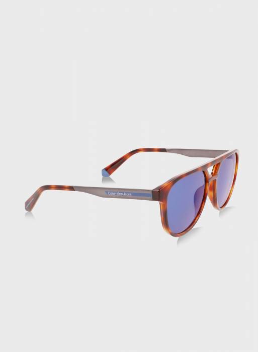 عینک آفتابی زنانه جین کلوین کلاین قهوه ای مدل 5530
