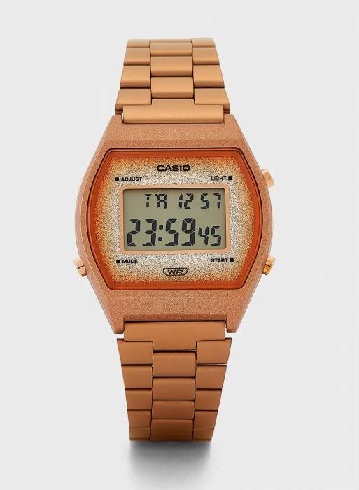 ساعت مردانه دیجیتال کاسیو طلایی رز مدل 6255
