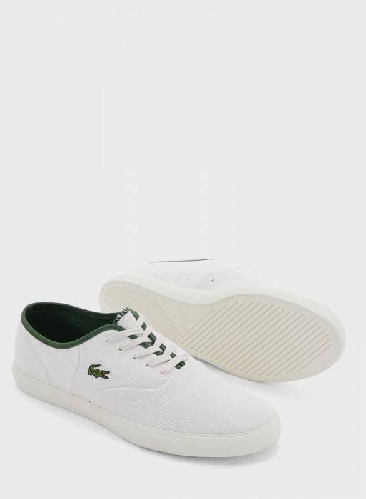 کفش اسپرت مردانه لاکوست سفید مدل 7157
