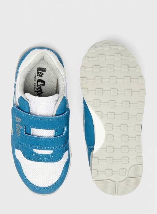 کفش اسپرت بچه گانه پسرانه لی کوپر سفید آبی