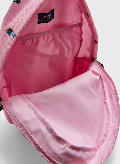 کیف کوله پشتی زنانه پولو رف لارن صورتی مدل 8881