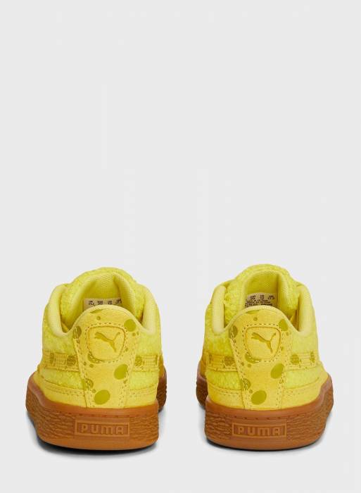 کفش اسپرت جیر بچه گانه پسرانه پوما زرد مدل 0768