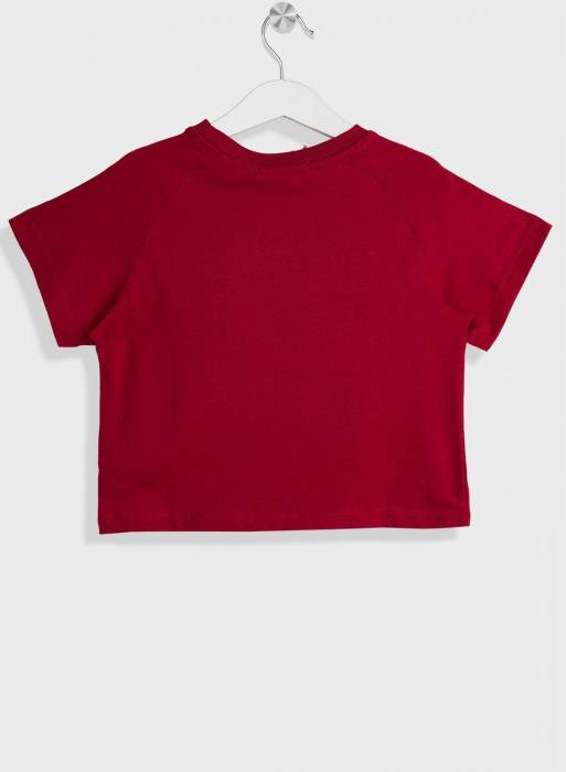 تیشرت شلوار جین بچه گانه دخترانه کلوین کلاین قرمز مدل 1365