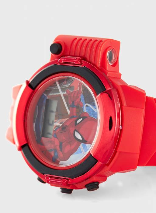 ساعت بچه گانه پسرانه دیجیتال اسپایدر من قرمز