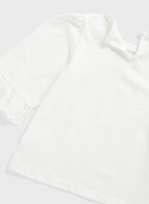 پیراهن بچه گانه دخترانه مادرکر سفید مدل 8573