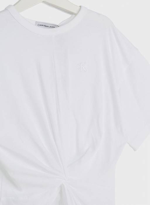 تیشرت شلوار جین بچه گانه دخترانه کلوین کلاین سفید مدل 0219