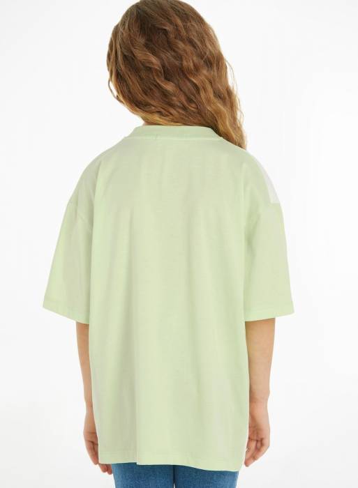 تیشرت شلوار جین بچه گانه پسرانه کلوین کلاین سبز مدل 0222