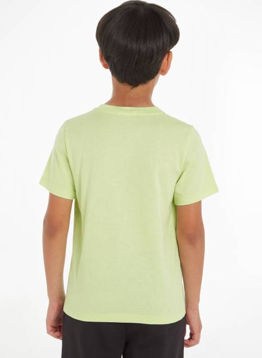 تیشرت شلوار جین بچه گانه پسرانه کلوین کلاین سبز مدل 0996