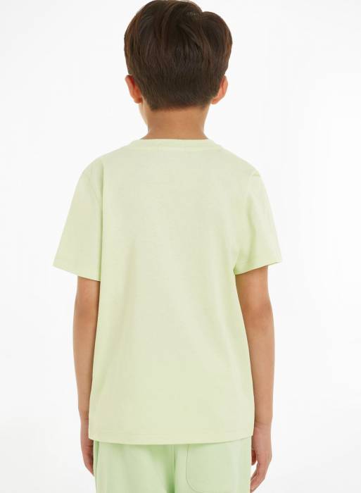 تیشرت شلوار جین بچه گانه پسرانه کلوین کلاین سبز مدل 0997