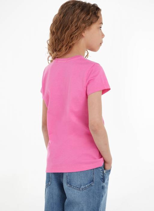 تیشرت شلوار جین بچه گانه دخترانه کلوین کلاین صورتی مدل 1034