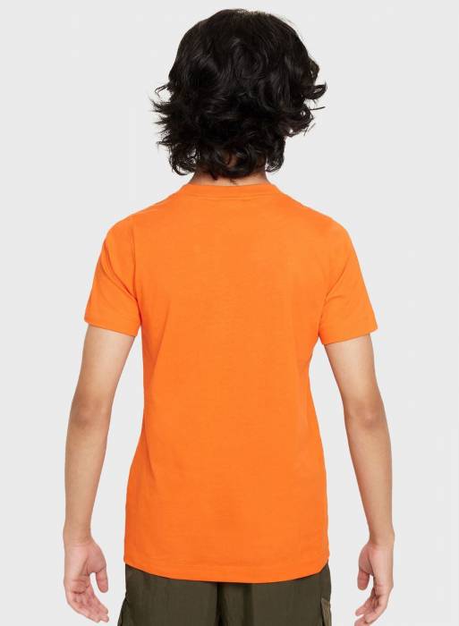 تیشرت شلوار ورزشی بچه گانه پسرانه نایک نارنجی مدل 1081