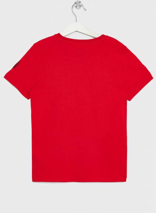 تیشرت شلوار فوتبالی ورزشی بچه گانه پسرانه پوما قرمز مدل 1232