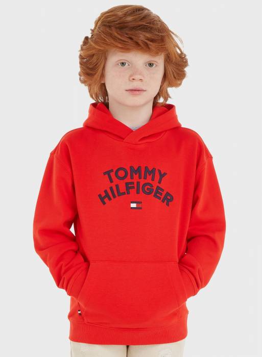 هودی سویشرت بچه گانه پسرانه تامی هیلفیگر نارنجی مدل 2043