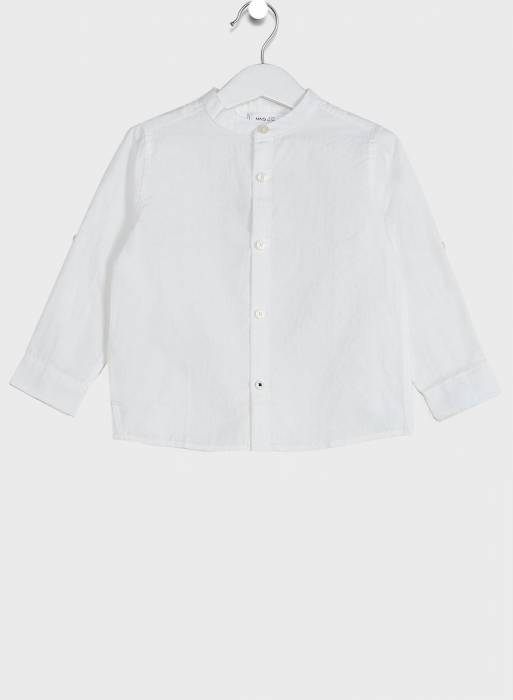 پیراهن بچه گانه پسرانه مانگو سفید مدل 3346