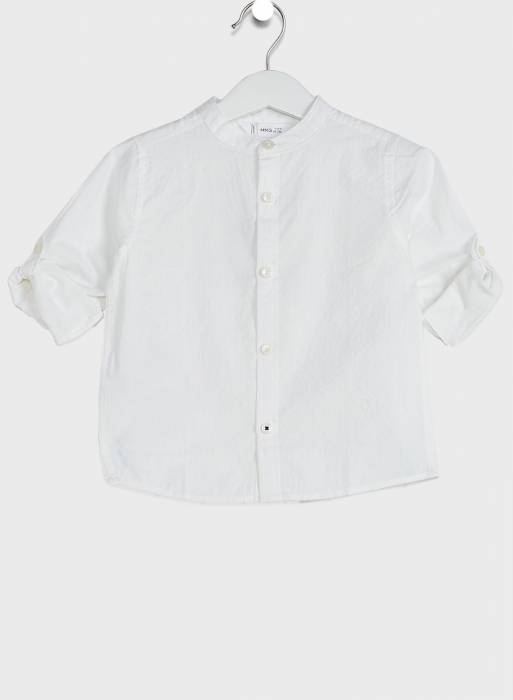 پیراهن بچه گانه پسرانه مانگو سفید مدل 3346