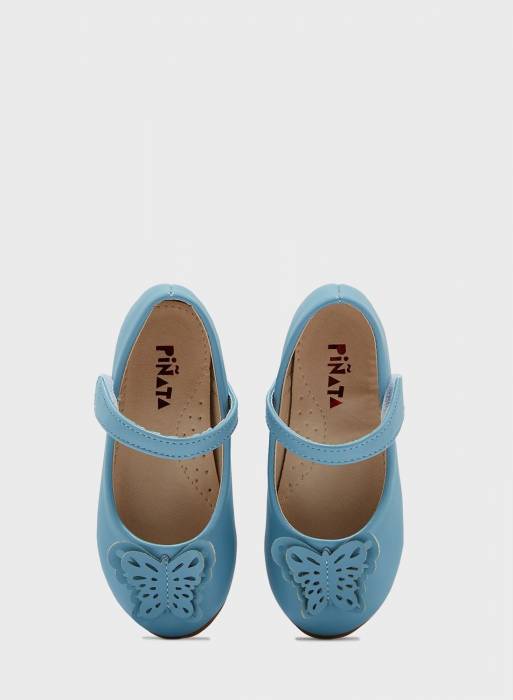 کفش راحت اسپرت بچه گانه دخترانه آبی برند pinata