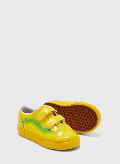 کفش اسپرت بچه گانه پسرانه ونس زرد