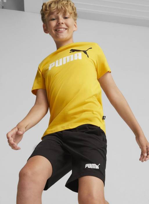 ست تیشرت کوتاه ورزشی بچه گانه پسرانه پوما زرد مدل 6873
