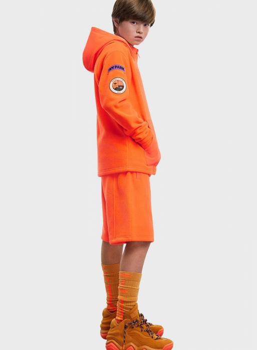شورت ورزشی بچه گانه پسرانه آدیداس نارنجی مدل 1050