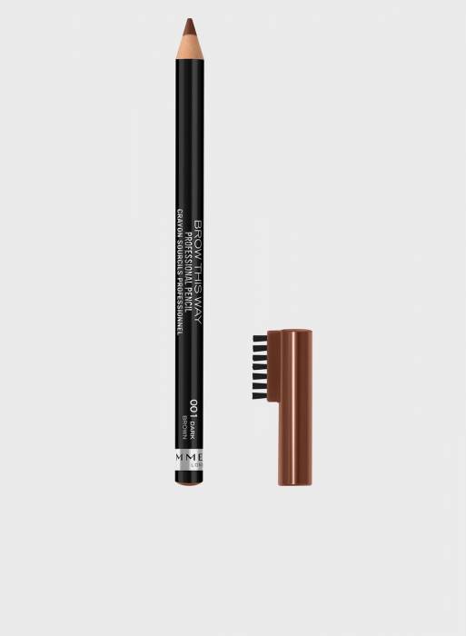 مداد ابروی حرفه ای ریمل – ۰۰۱ – قهوه ای تیره ۱.۴ گرم مدل 5681