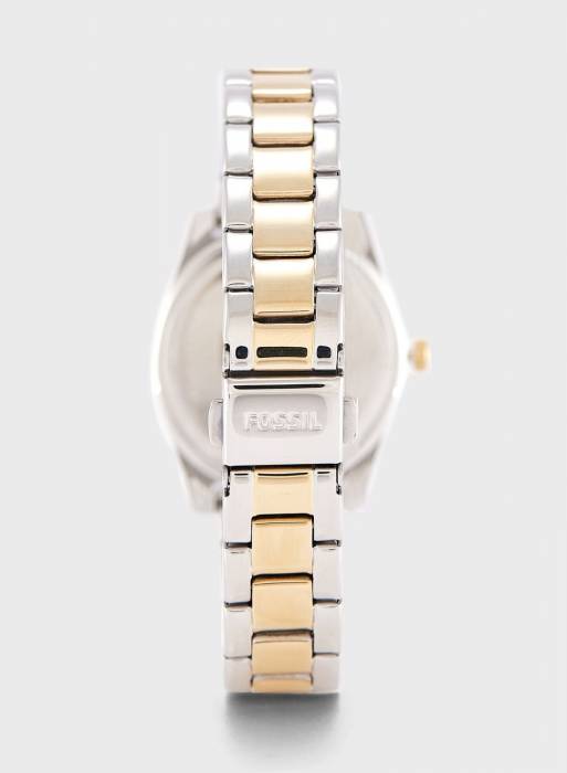 ساعت زنانه فسیل طلایی نقره ای مدل 7811