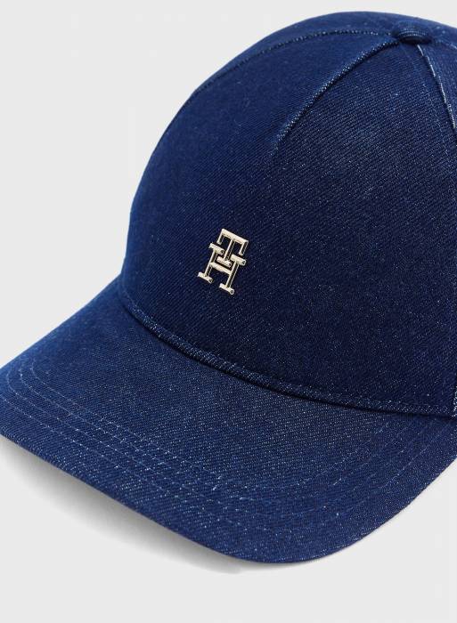 کلاه اسپرت جین زنانه تامی هیلفیگر آبی مدل 8195