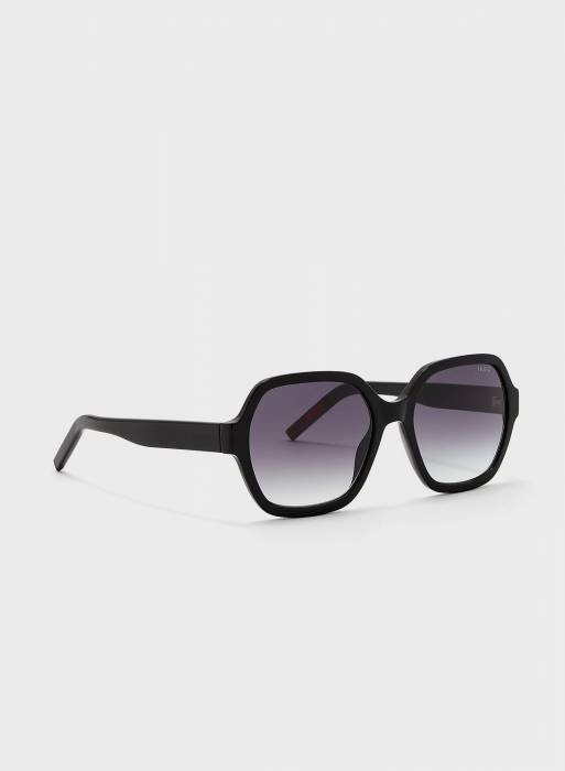 عینک آفتابی زنانه هوگو مشکی مدل 8866