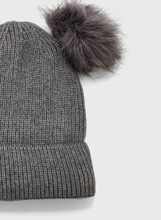 کلاه زمستانی زنانه طوسی خاکستری برند ginger