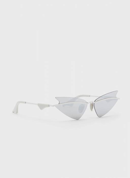 عینک آفتابی زنانه سفید نقره ای برند le specs