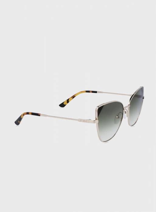 عینک آفتابی زنانه طلایی برند karl lagerfeld مدل 3981
