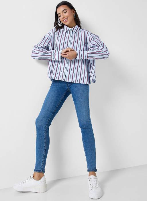 پیراهن زنانه تامی هیلفیگر آبی مدل 4335