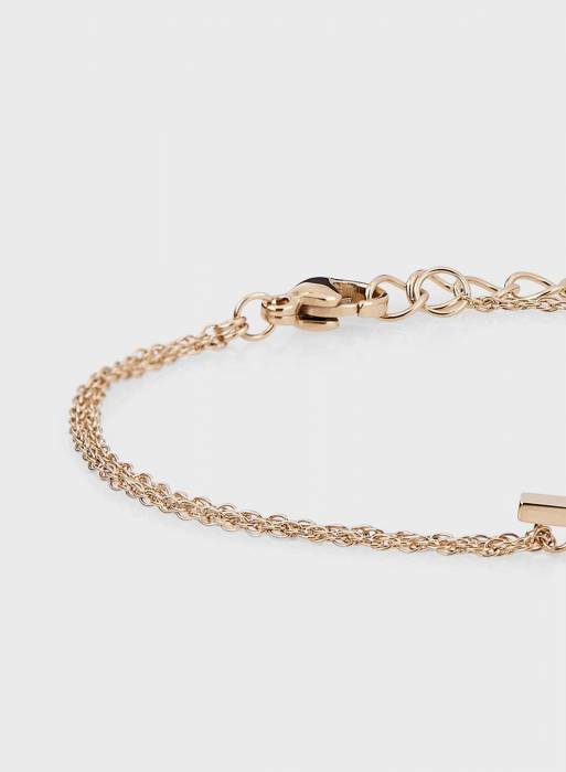 دستبند زنانه لاکوست طلایی مدل 5097