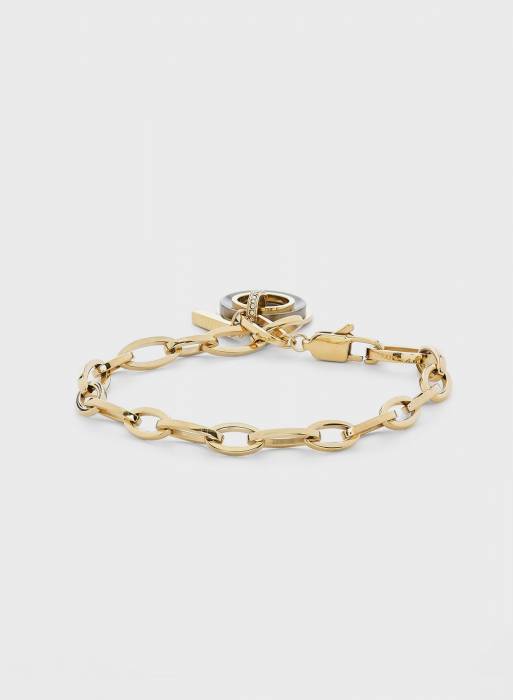 دستبند زنانه کلوین کلاین طلایی مدل 5405