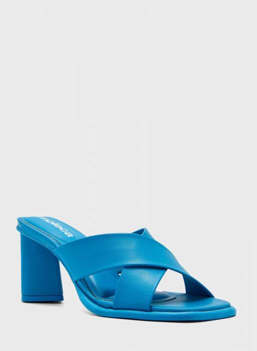 صندل کفش راحت زنانه آبی برند moleca