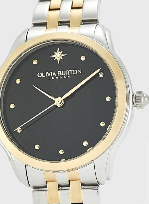 ساعت زنانه نقره ای برند olivia burton