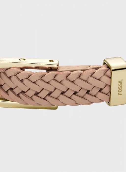 دستبند زنانه فسیل طلایی مدل 0632