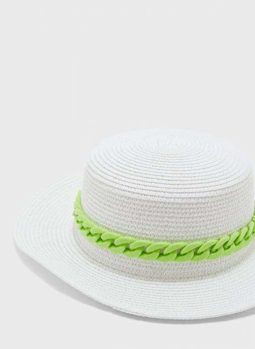کلاه زنانه سبز زرد سفید برند ginger