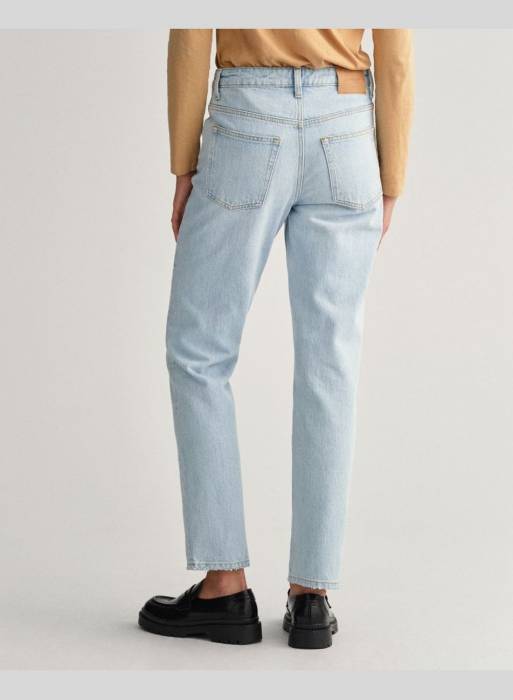 شلوار جین زنانه گنت آبی مدل 2051