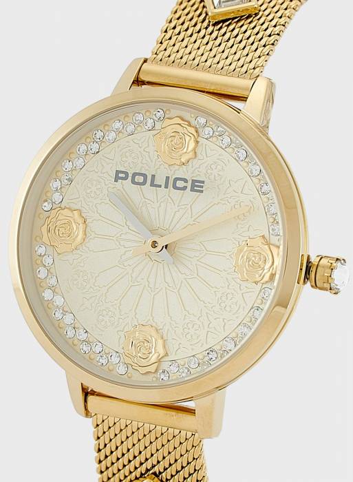 ساعت زنانه پلیس طلایی مدل 9724