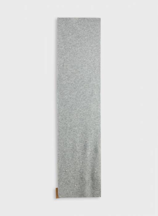 روسری ورومودا طوسی خاکستری مدل 4841
