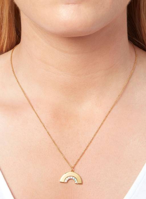گردنبند بلند زنانه طلایی برند olivia burton